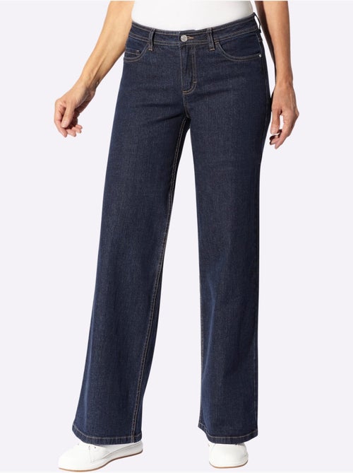 Jean 5 poches qualité coton extensible indéformable - taille courte - witt - Kiabi Jean 5 poches qualité coton extensible indéformable - taille courte - witt - Kiabi