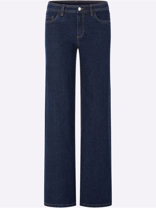 Jean 5 poches qualité coton extensible indéformable - taille courte - witt - Kiabi Jean 5 poches qualité coton extensible indéformable - taille courte - witt - Kiabi