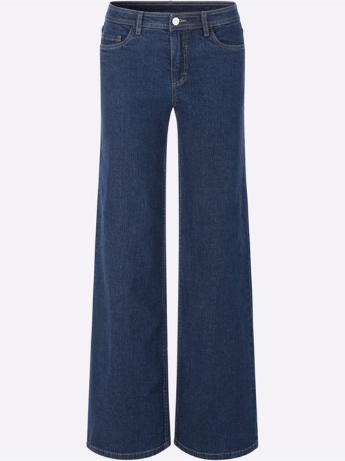 Jean 5 poches qualité coton extensible indéformable - taille courte - witt - Kiabi