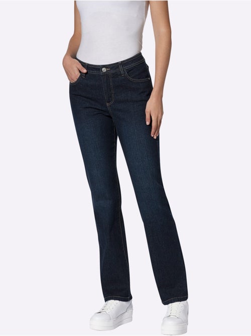 Jean 5 poches qualité coton extensible indéformable - taille standard - witt - Kiabi