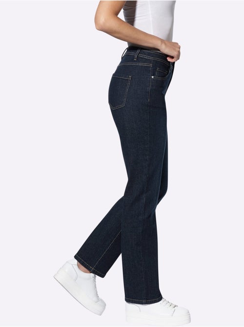 Jean 5 poches qualité coton extensible indéformable - taille standard - witt - Kiabi