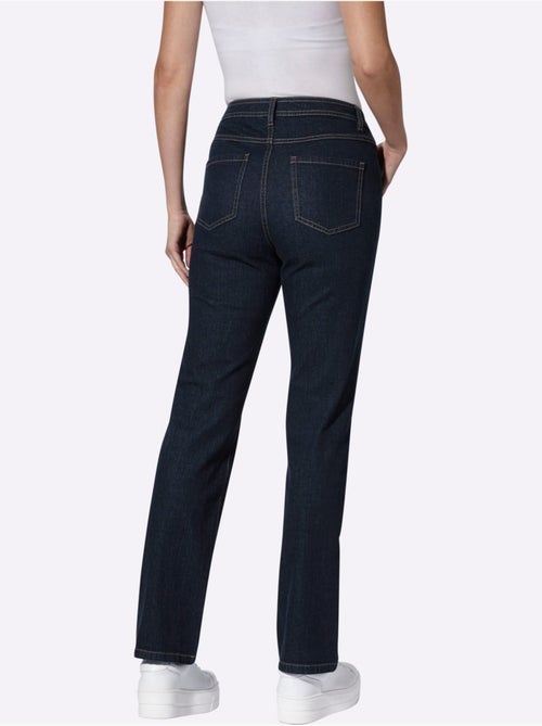 Jean 5 poches qualité coton extensible indéformable - taille standard - witt - Kiabi