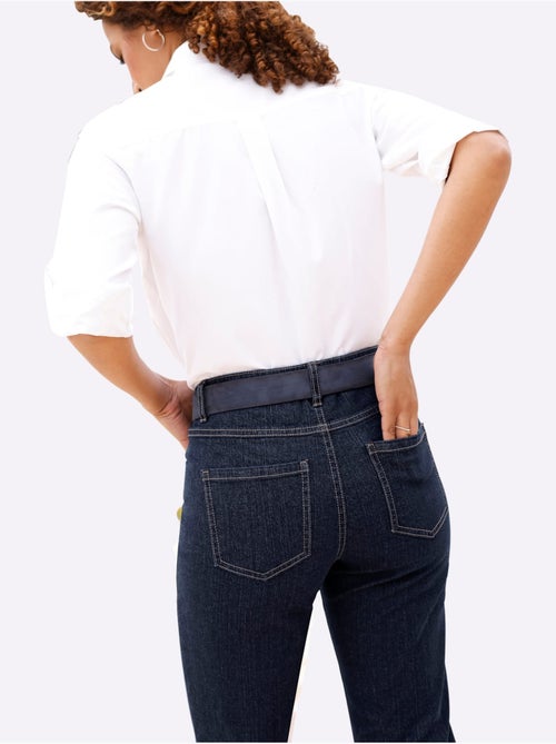 Jean 5 poches qualité coton extensible indéformable - taille standard - witt - Kiabi