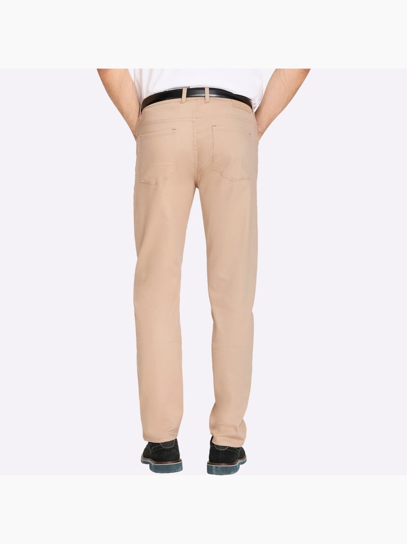 Jean 5 Poches Toucher Très Doux - Taille Standard - Witt Bleu Beige - Kiabi