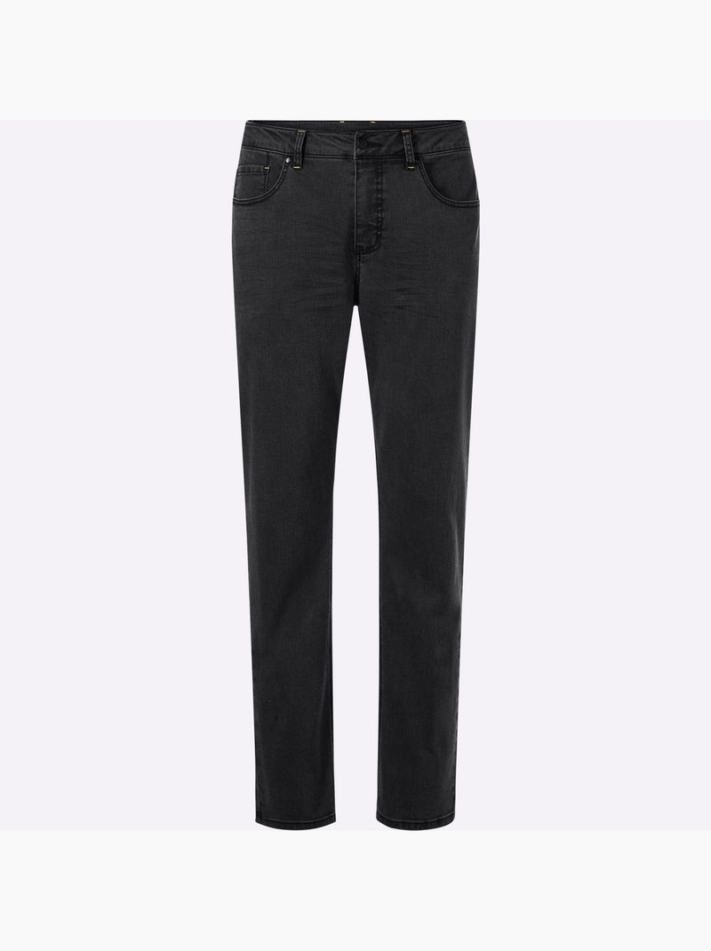 Jean 5 Poches Toucher Très Doux - Taille Standard - Witt Gris Bleu - Kiabi