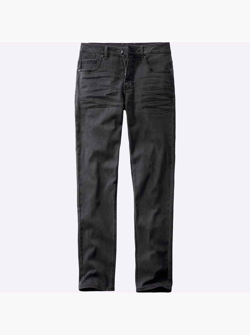 Jean 5 Poches Toucher Très Doux - Taille Standard - Witt Gris Bleu - Kiabi