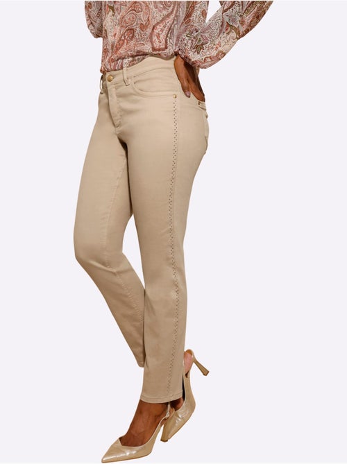 Jean 54% Coton - Taille Courte - Helline - Kiabi