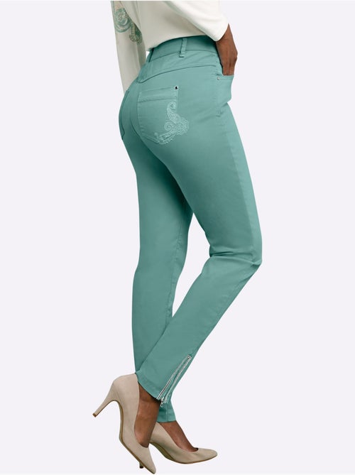 Jean 63% coton - taille courte - helline - Kiabi