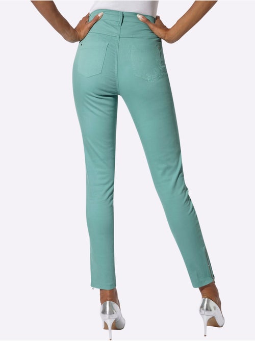 Jean 63% coton - taille courte - helline - Kiabi