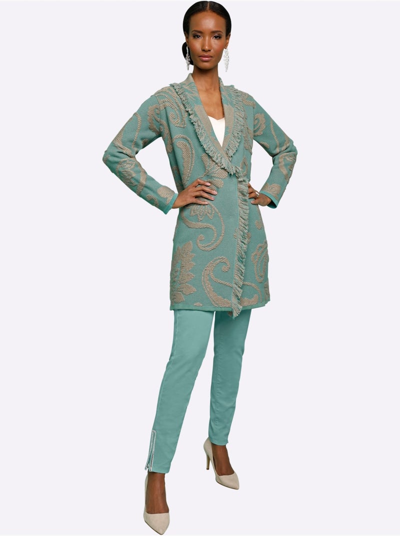 Jean 63% coton - taille standard - helline Vert Sauge - Kiabi