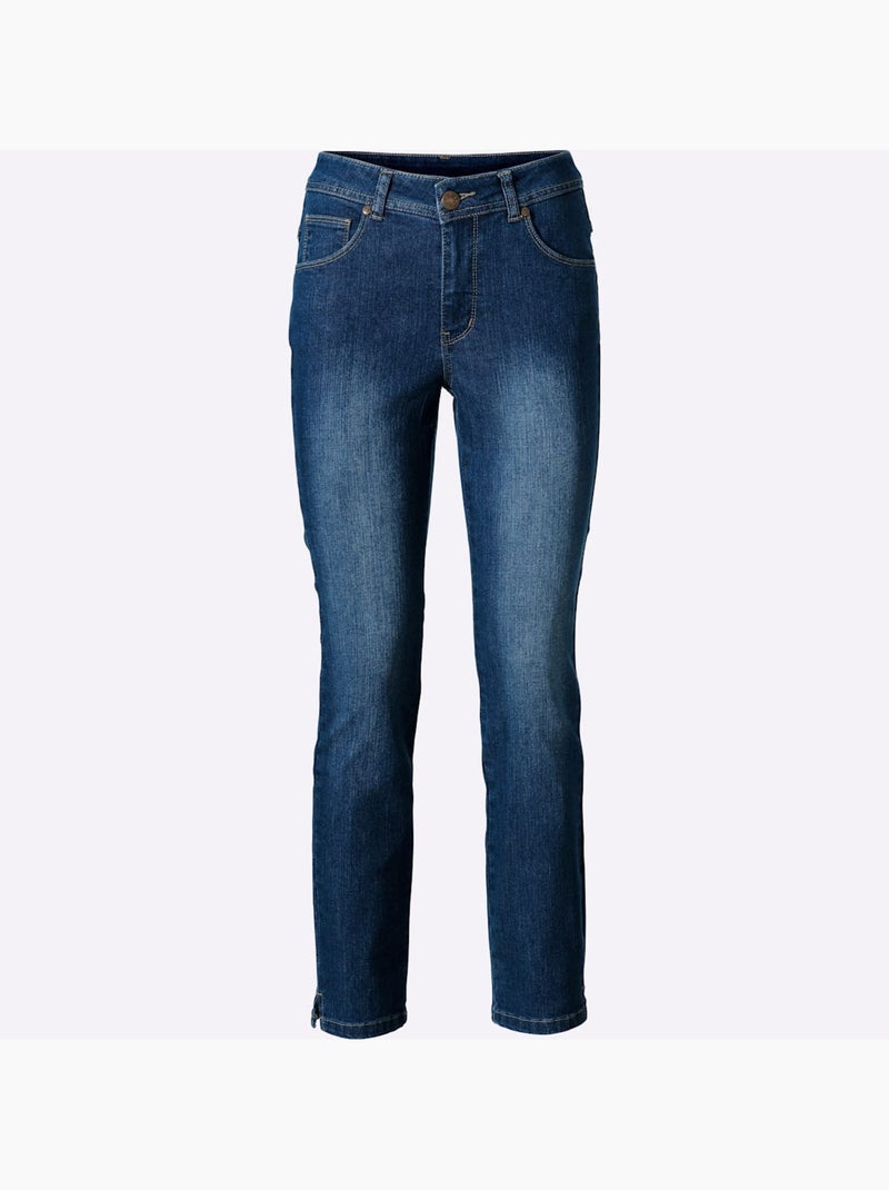 Jean 7/8 - Taille courte - helline Bleu - Kiabi
