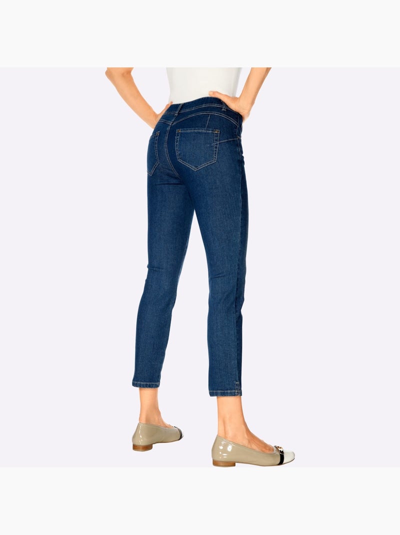 Jean 7/8 - Taille courte - helline Bleu - Kiabi