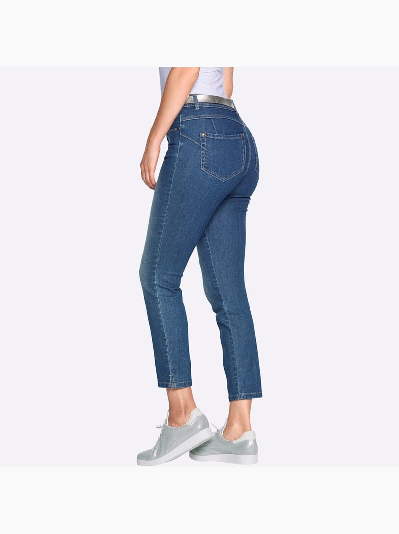Jean 7/8 - Taille courte - helline Bleu - Kiabi