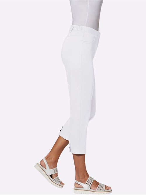 Jean 7/8 96% Coton - Taille Courte - Witt - Kiabi Jean 7/8 96% Coton - Taille Courte - Witt - Kiabi