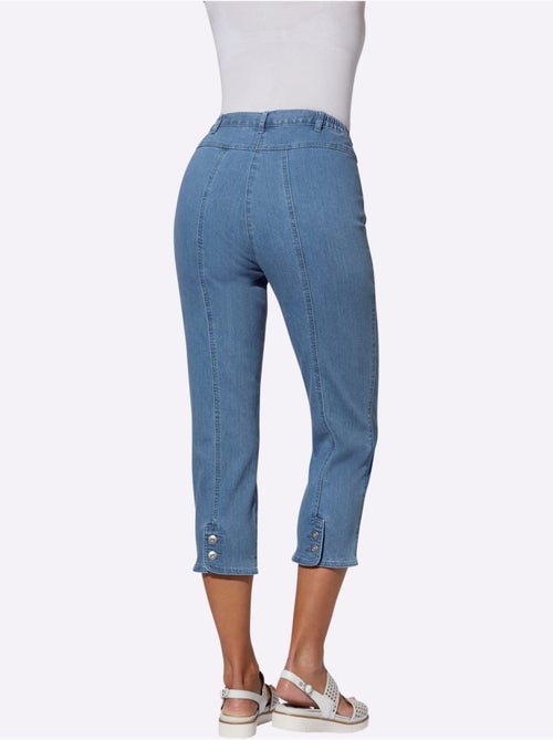 Jean 7/8 96% Coton - Taille Courte - Witt - Kiabi