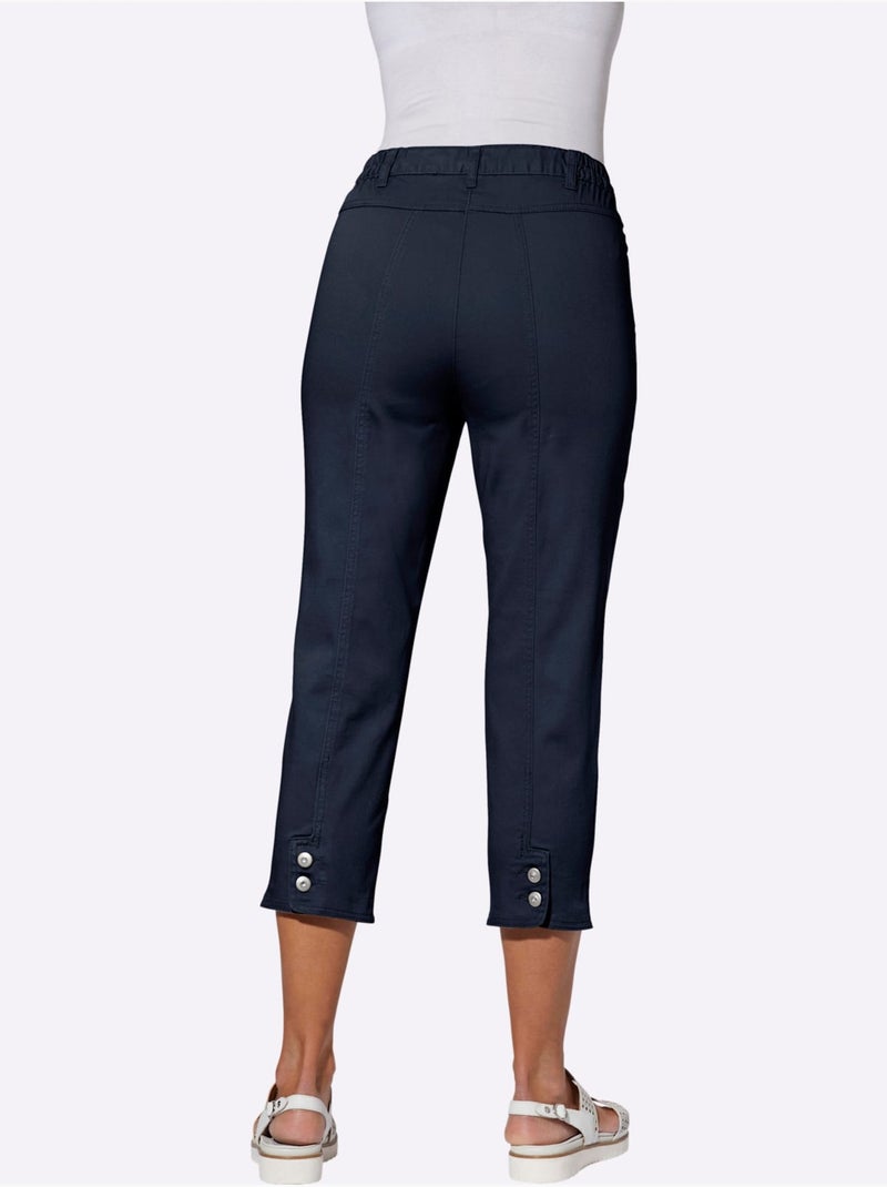Jean 7/8 96% Coton - Taille Standard - Witt Bleu marine - Kiabi