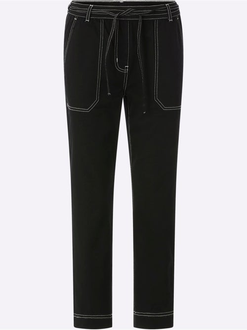 Jean 7/8 à ceinture élastique avec poches plaquées et finition légère - Taille standard - Witt - Kiabi Jean 7/8 à ceinture élastique avec poches plaquées et finition légère - Taille standard - Witt - Kiabi