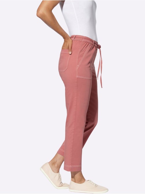 Jean 7/8 à ceinture élastique et poches arrière plaquées - Taille standard - Witt - Kiabi Jean 7/8 à ceinture élastique et poches arrière plaquées - Taille standard - Witt - Kiabi