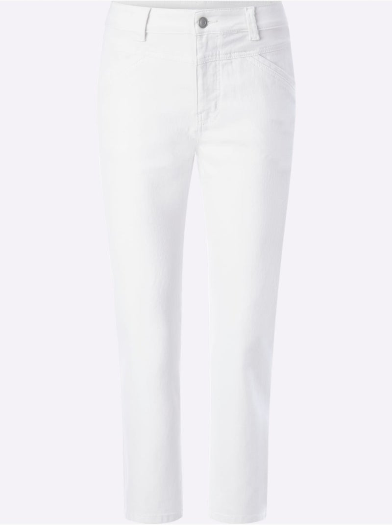 Jean 7/8 avec coton - taille standard - witt Ecru - Kiabi
