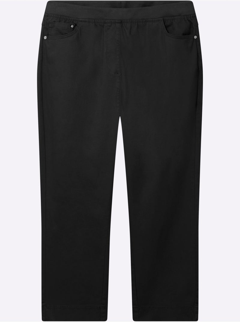Jean 7/8 Avec Coton - Taille Standard - Witt Noir - Kiabi