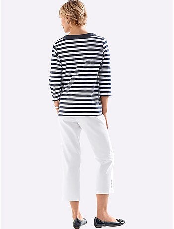 Jean 7/8 Bride Et Bouton - Taille Standard - Moda Vilona