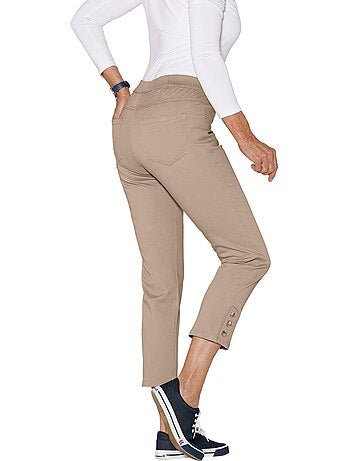 Jean 7/8 Ceinture élastique Confortable - Taille Courte - Moda Vilona