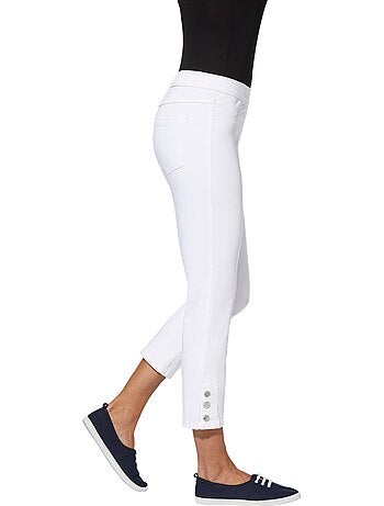 Jean 7/8 Ceinture élastique Confortable - Taille Courte - Moda Vilona