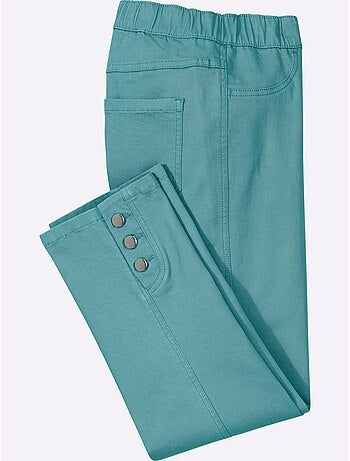 Jean 7/8 Ceinture élastique Confortable - Taille Courte - Moda Vilona