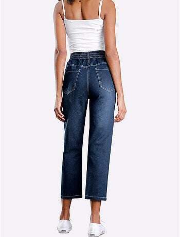 Jean 7/8 Ceinture Haute - Taille Standard - Moda Vilona