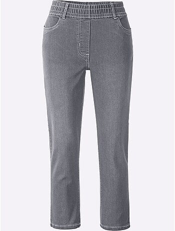Jean 7/8 Ceinture Haute - Taille Standard - Moda Vilona