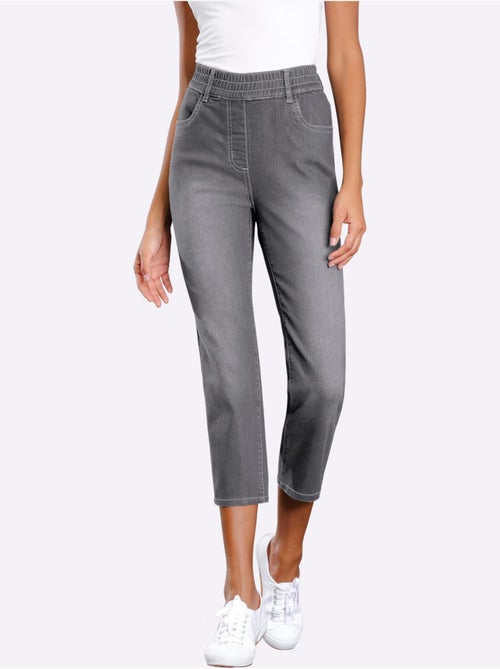 Jean 7/8 Ceinture Haute - Taille Standard - Moda Vilona - Kiabi
