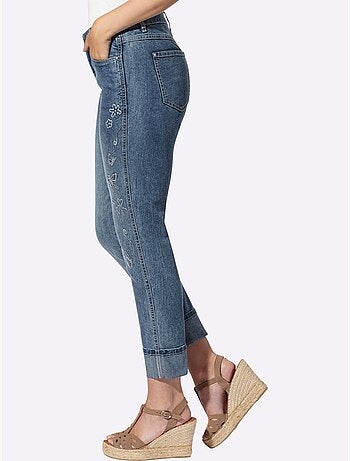 Jean 7/8 Coupe 5 Poches Décontractée - Taille Standard - Helline