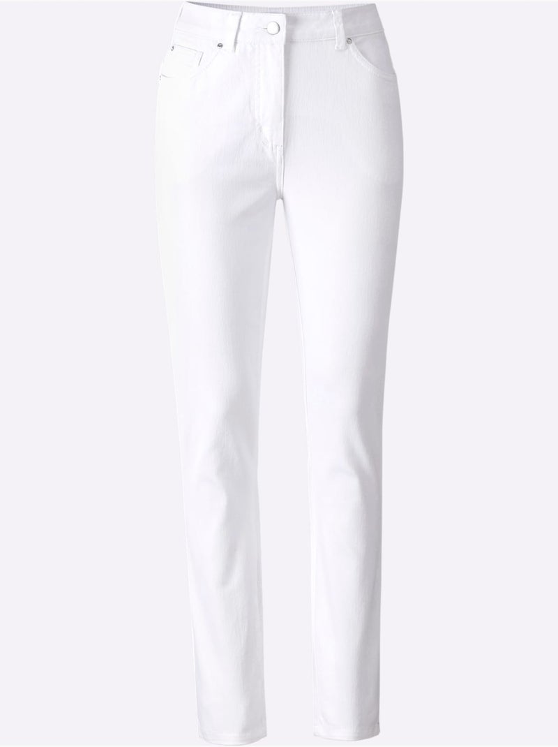 Jean 7/8 Coupe Affinante - Taille Standard - Helline Blanc - Kiabi