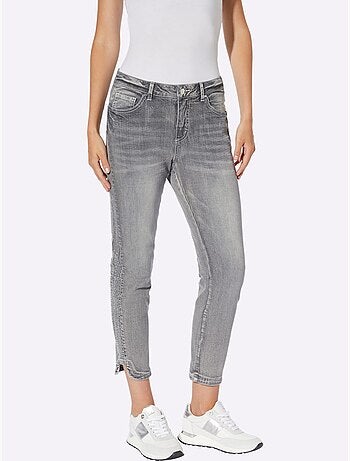 Jean 7/8 Délavage Tendance - Taille Standard - Helline