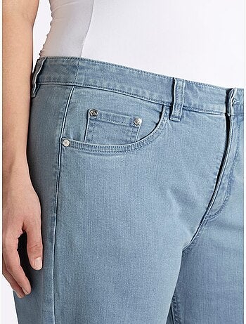 Jean 7/8 Empiècement Gainant Devant Avec Effet Affinant - Taille Standard - Sheego