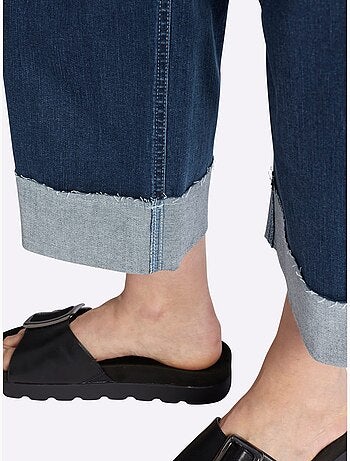 Jean 7/8 Empiècement Gainant Devant Avec Effet Affinant - Taille Standard - Sheego