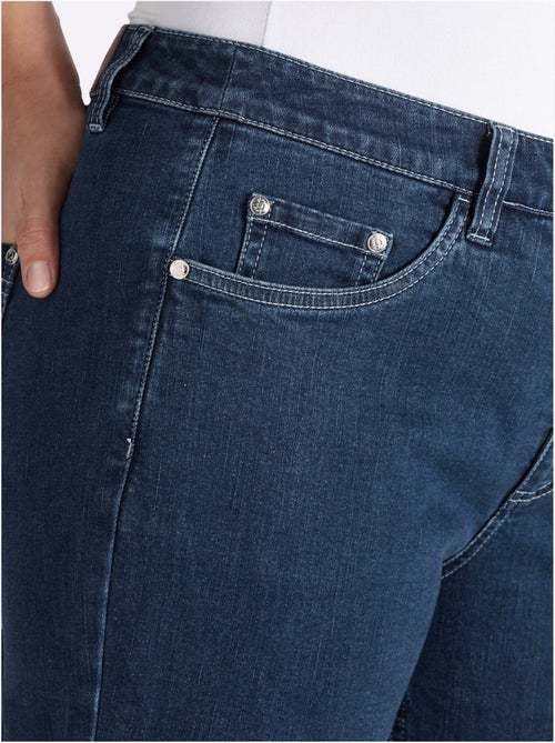 Jean 7/8 Empiècement Gainant Devant Avec Effet Affinant - Taille Standard - Sheego - Kiabi