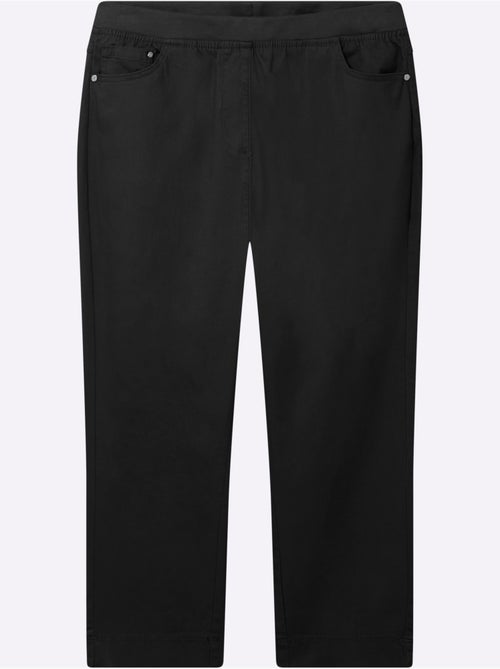 Jean 7/8 en coton avec ceinture intérieure élastique et coupe 5 poches - Taille standard - Witt - Kiabi Jean 7/8 en coton avec ceinture intérieure élastique et coupe 5 poches - Taille standard - Witt - Kiabi