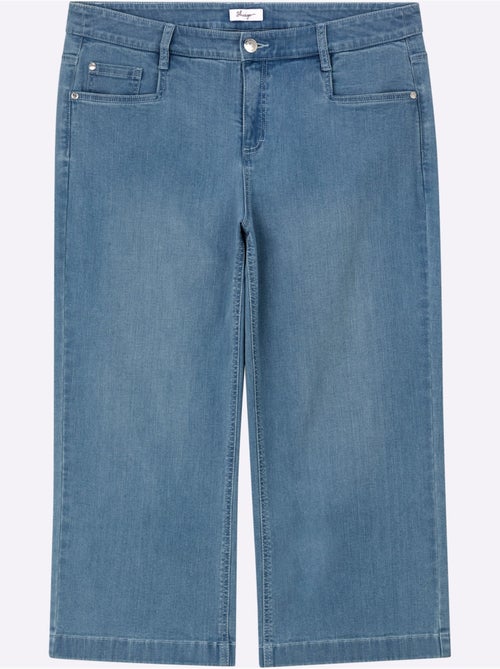 Jean 7/8 Jambes Larges Mode - Taille Standard - Sheego - Kiabi Jean 7/8 Jambes Larges Mode - Taille Standard - Sheego - Kiabi