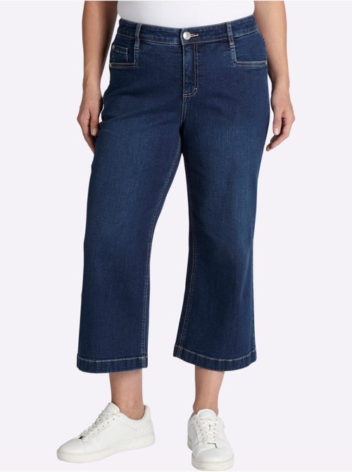 Jean 7/8 Jambes Larges Mode - Taille Standard - Sheego - Kiabi
