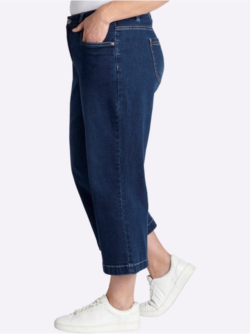Jean 7/8 Jambes Larges Mode - Taille Standard - Sheego - Kiabi
