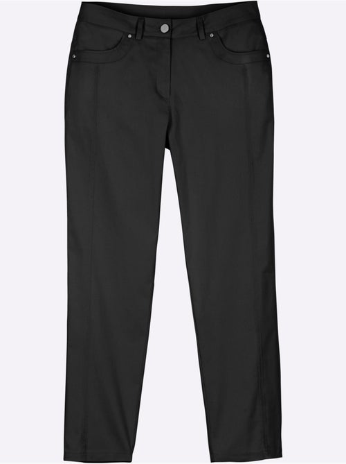 Jean 7/8 léger avec ceinture gainante et rivets argentés - Taille standard - Witt - Kiabi Jean 7/8 léger avec ceinture gainante et rivets argentés - Taille standard - Witt - Kiabi
