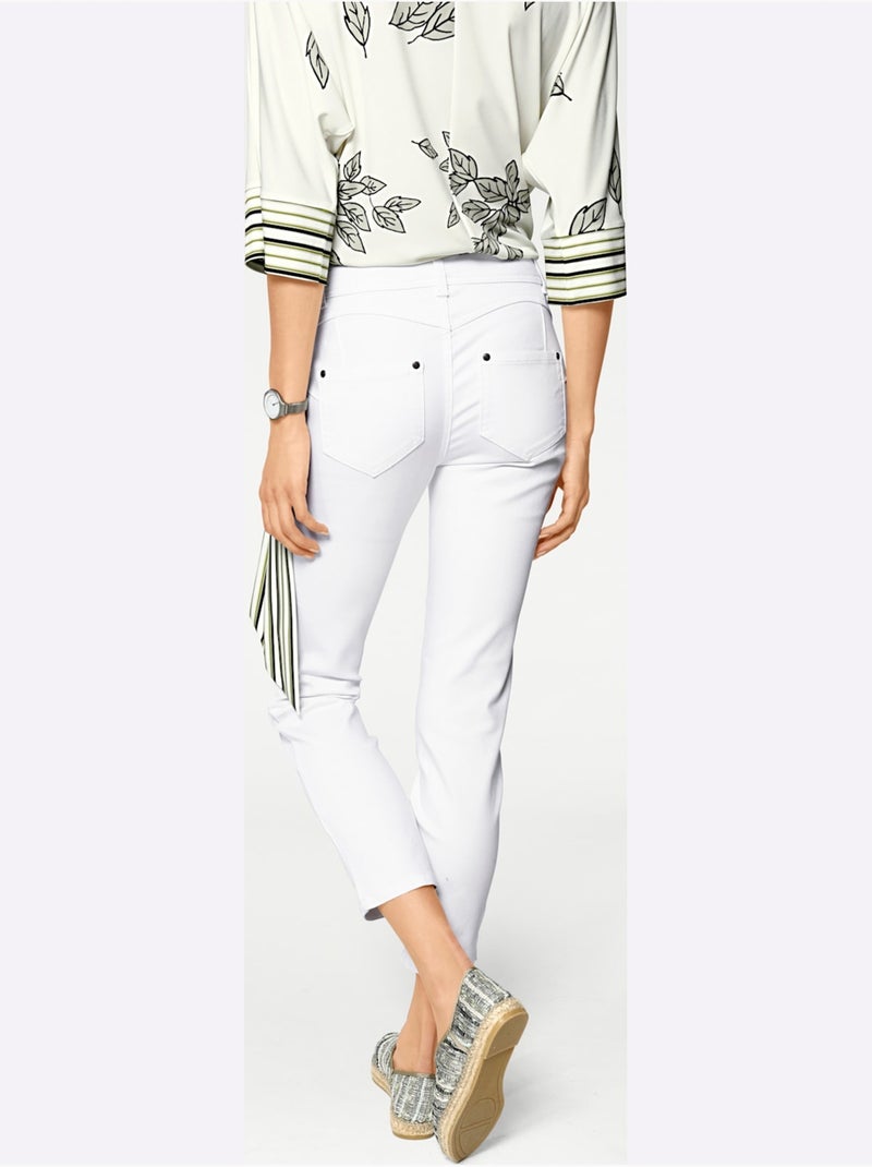 Jean 7/8 Longueur - Taille Standard - Helline Blanc Blanc - Kiabi