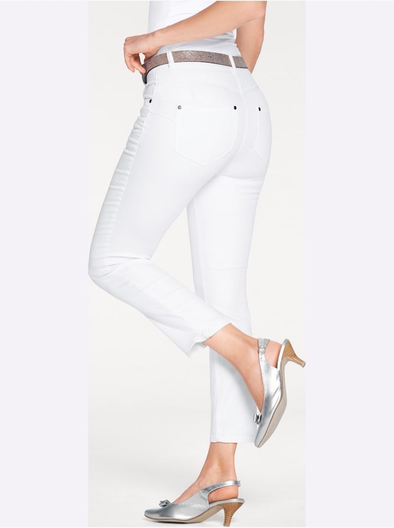 Jean 7/8 Longueur - Taille Standard - Helline Blanc - Kiabi