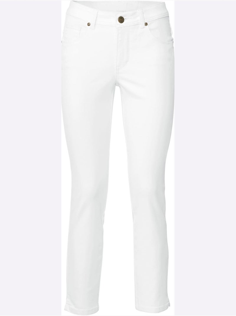 Jean 7/8 Longueur - Taille Standard - Helline Blanc - Kiabi