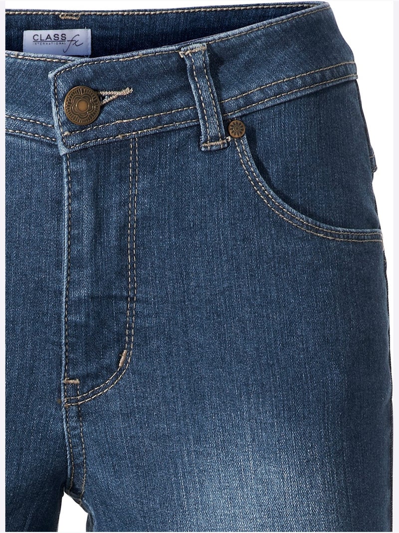 Jean 7/8 Longueur - Taille Standard - Helline Bleu denim - Kiabi
