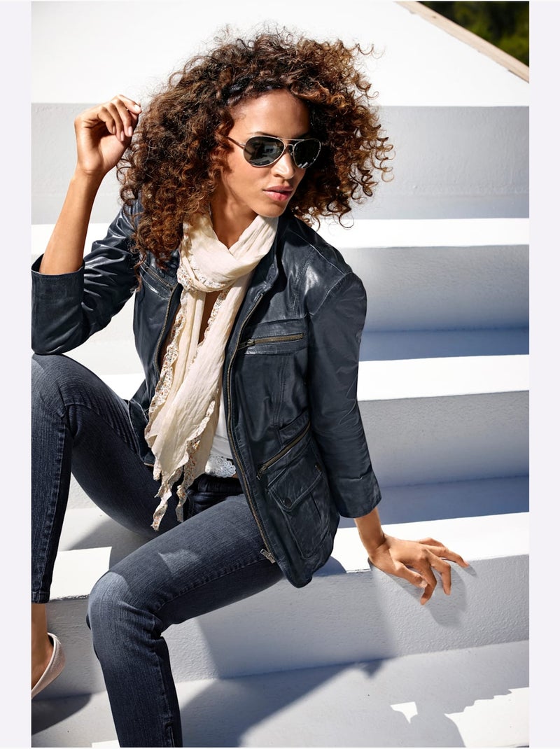 Jean 7/8 Longueur - Taille Standard - Helline Bleu jean - Kiabi