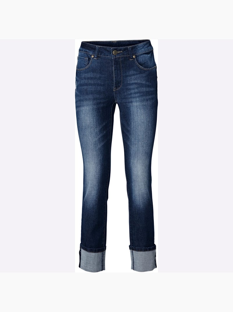Jean 7/8 Longueur 7/8 - Taille Standard - helline Bleu denim - Kiabi