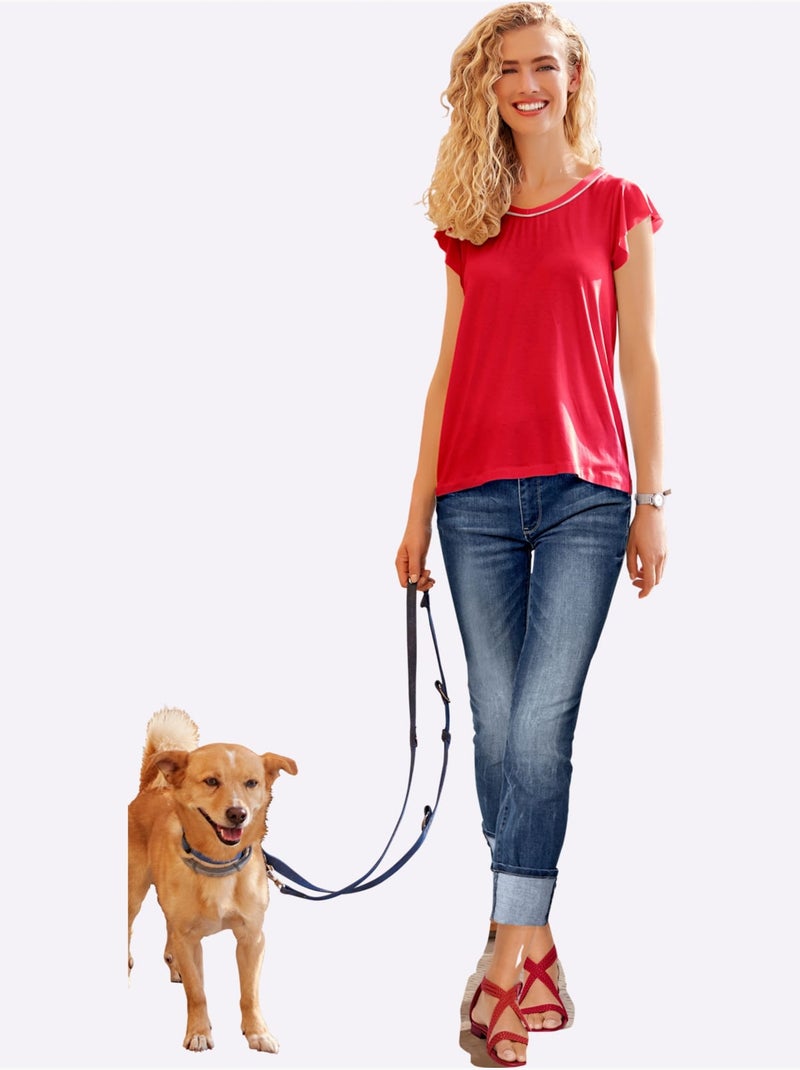 Jean 7/8 Longueur 7/8 - Taille Standard - Helline Bleu - Kiabi