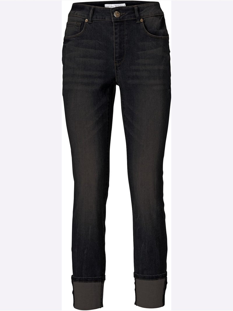 Jean 7/8 Longueur 7/8 - Taille Standard - Helline Noir - Kiabi